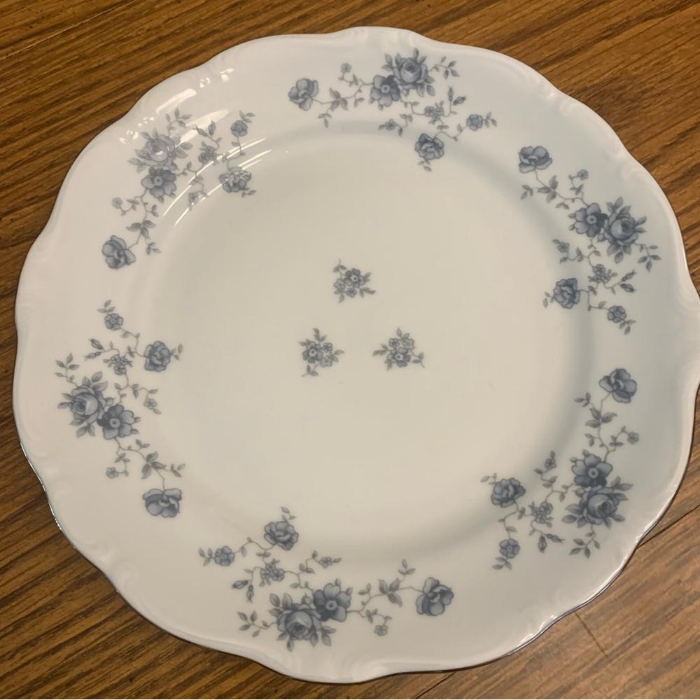 Haviland Thailand China Blue Floral Dinner Plate